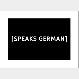 Speaks German Funny Meme Costume Closed Captions and Subs Posters and Art